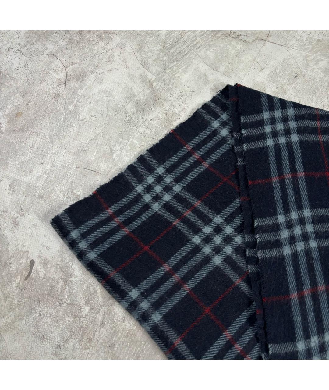 BURBERRY Синий шерстяной шарф, фото 5
