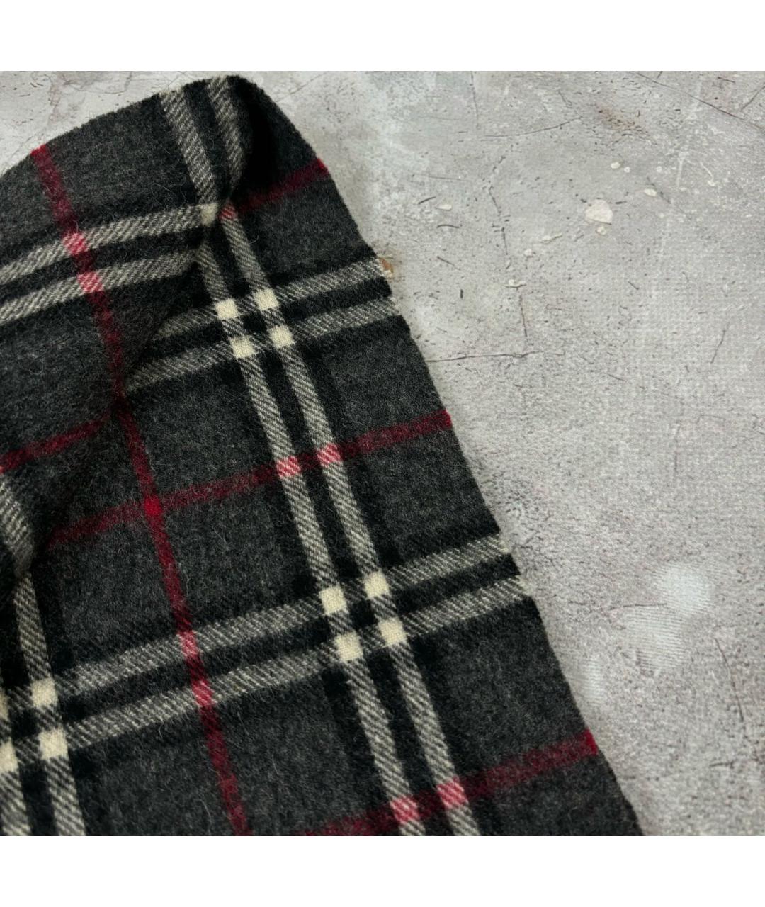 BURBERRY Серый кашемировый шарф, фото 6