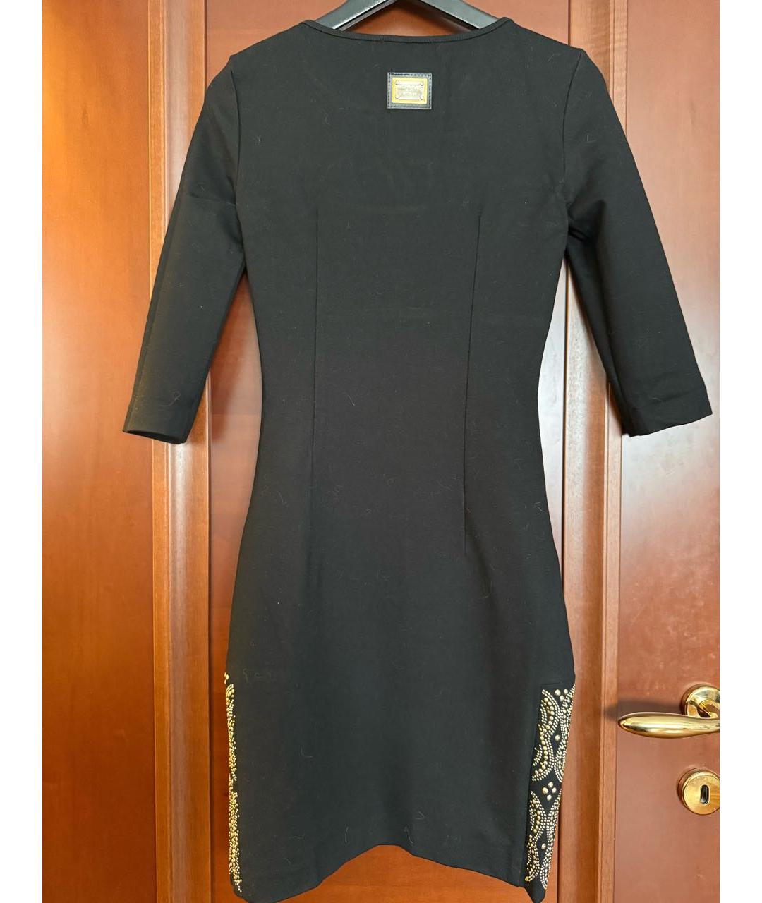 PHILIPP PLEIN Черное вискозное вечернее платье, фото 2