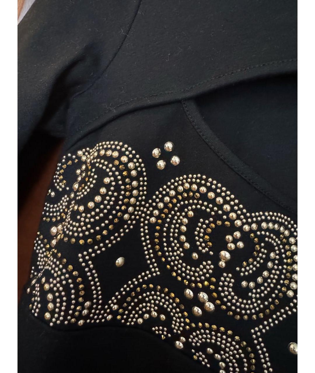 PHILIPP PLEIN Черное вискозное вечернее платье, фото 7