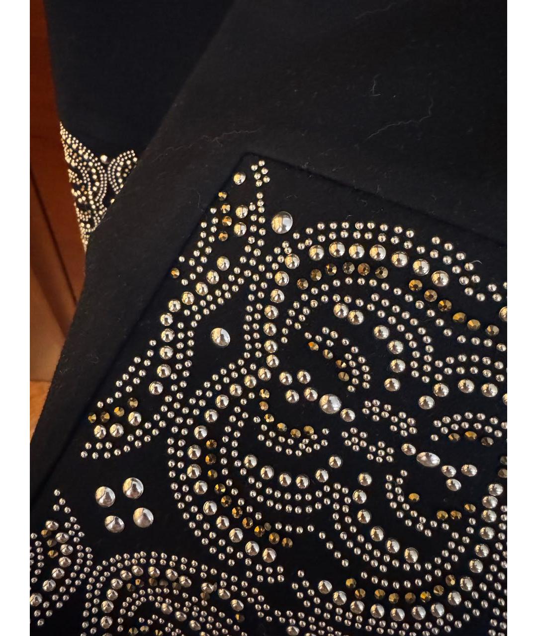 PHILIPP PLEIN Черное вискозное вечернее платье, фото 8