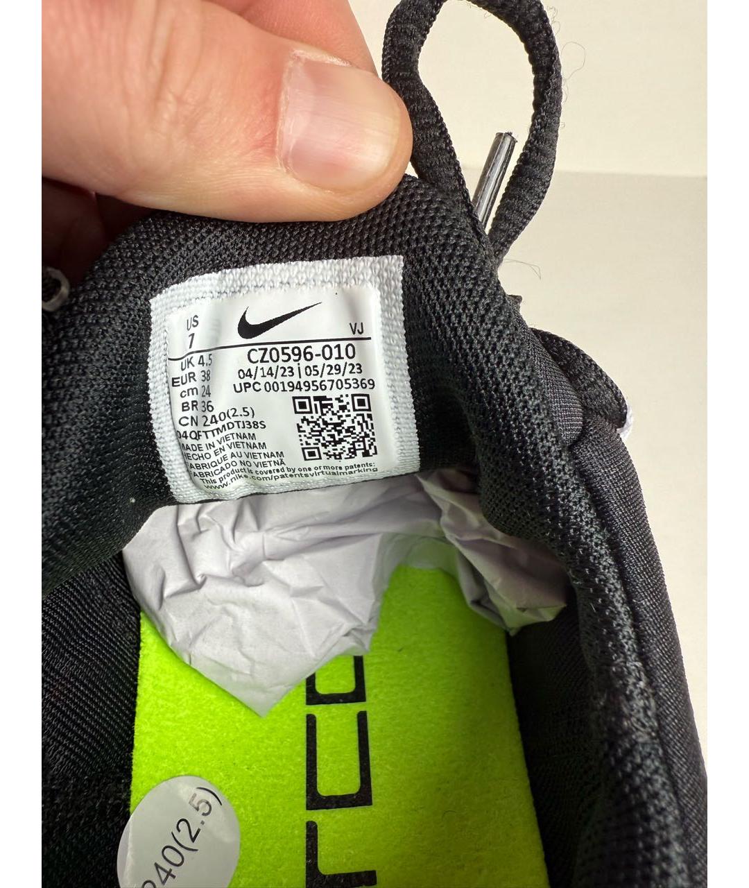 NIKE Черные текстильные кроссовки, фото 6