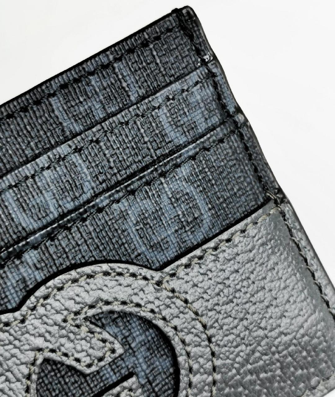 GUCCI Серый кожаный кардхолдер, фото 5