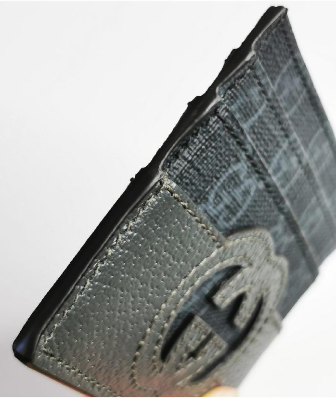 GUCCI Серый кожаный кардхолдер, фото 7