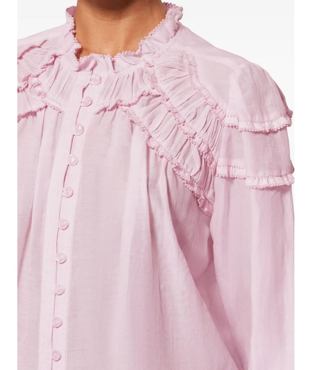 ISABEL MARANT Розовая хлопковая блузы, фото 5