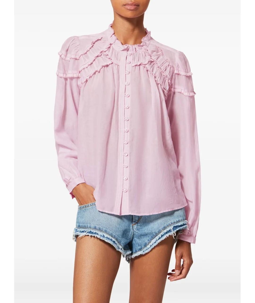 ISABEL MARANT Розовая хлопковая блузы, фото 3