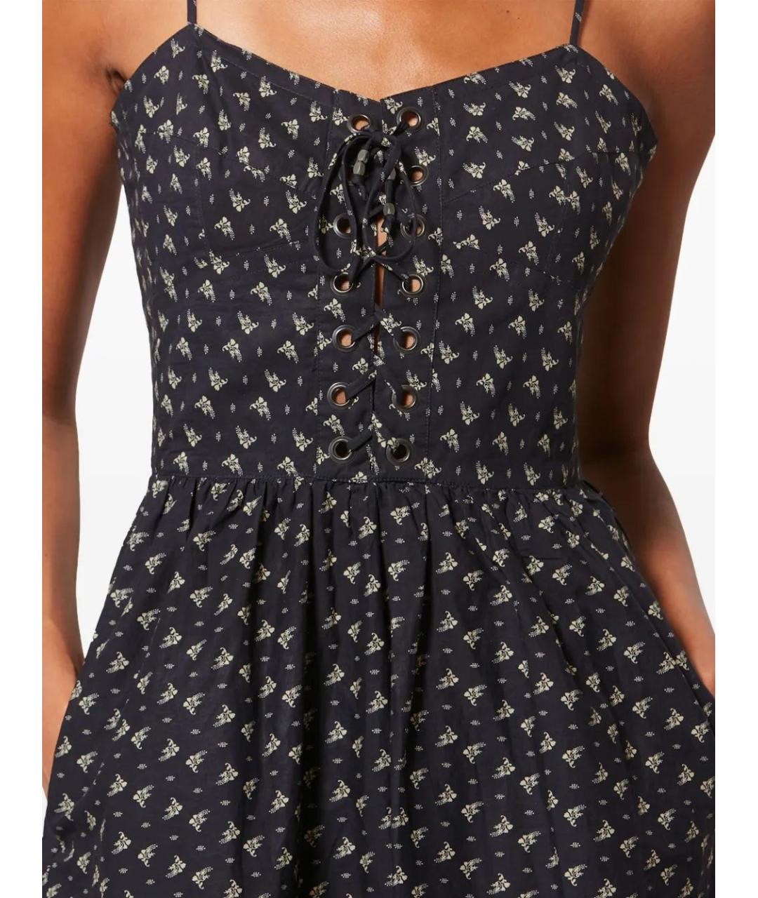 ISABEL MARANT Черное хлопковое повседневное платье, фото 5