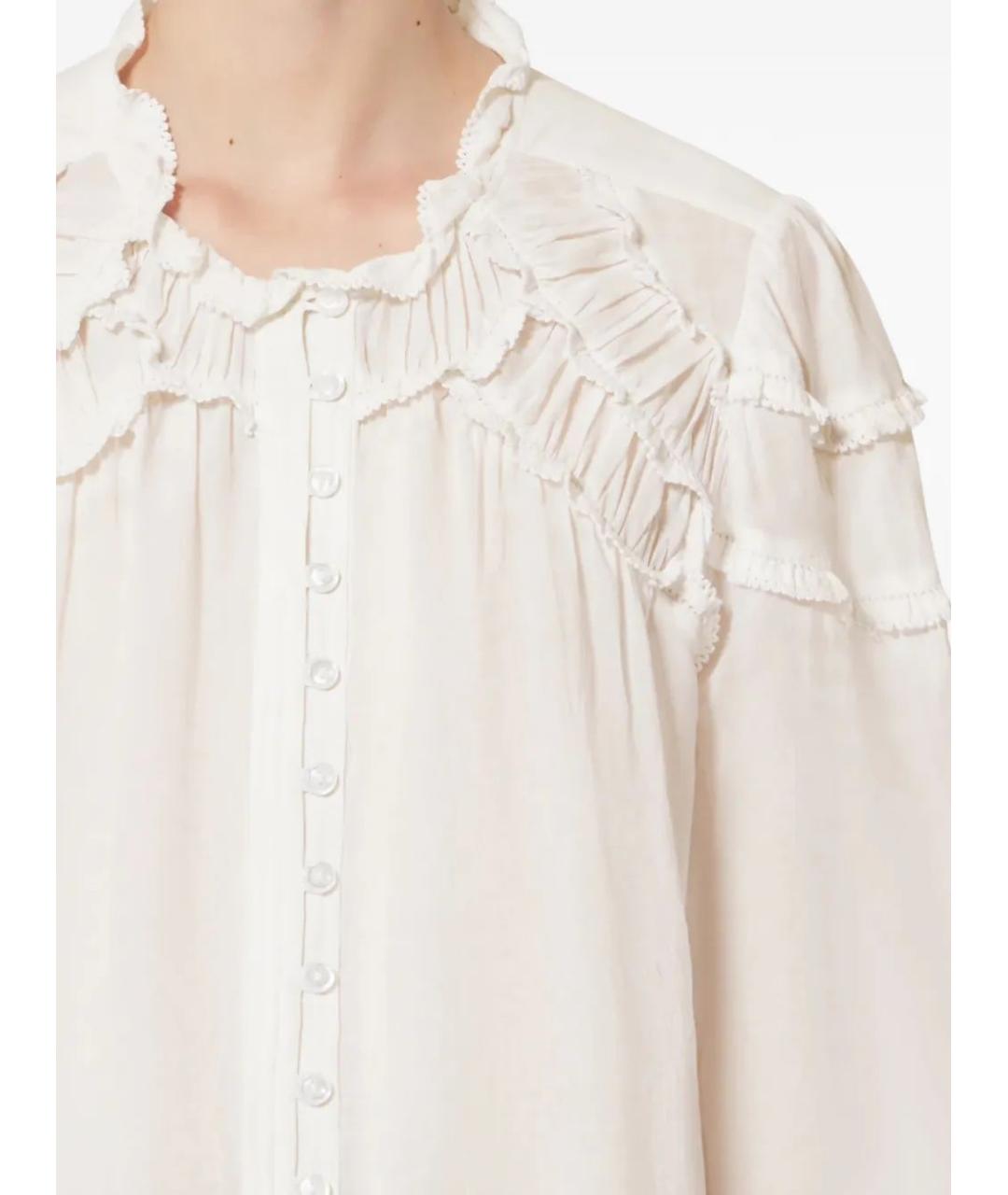 ISABEL MARANT Белая хлопковая блузы, фото 5