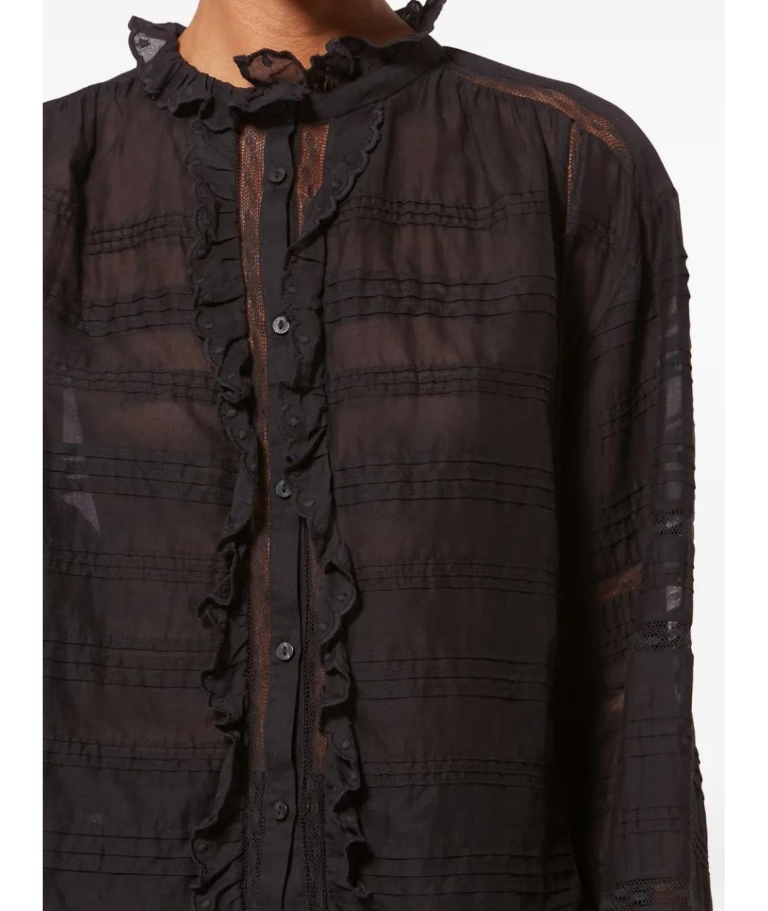 ISABEL MARANT Черная хлопковая рубашка, фото 5