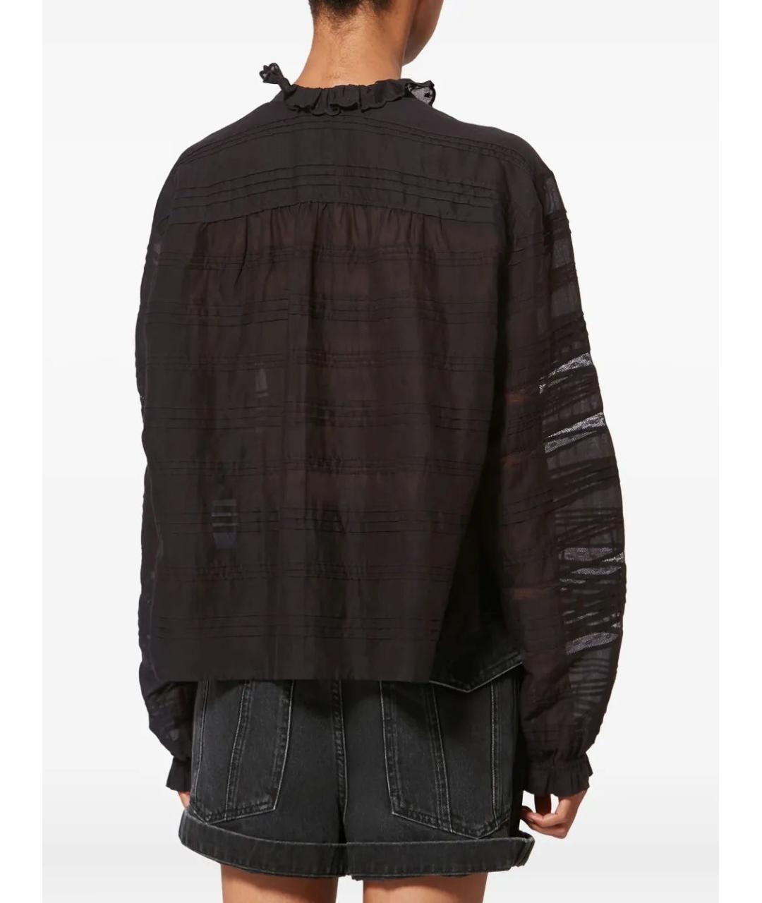 ISABEL MARANT Черная хлопковая рубашка, фото 4