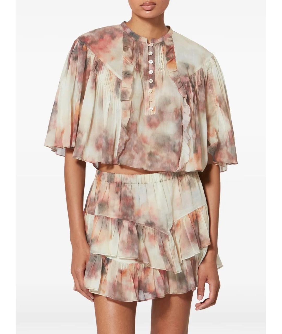 ISABEL MARANT Бежевая хлопковая блузы, фото 3