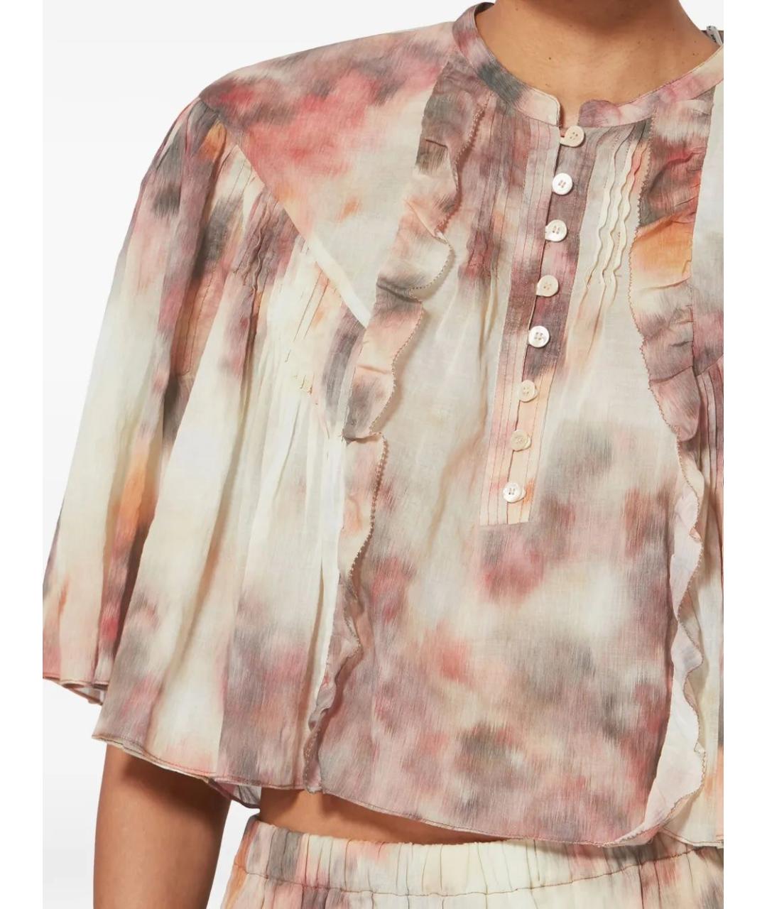 ISABEL MARANT Бежевая хлопковая блузы, фото 5