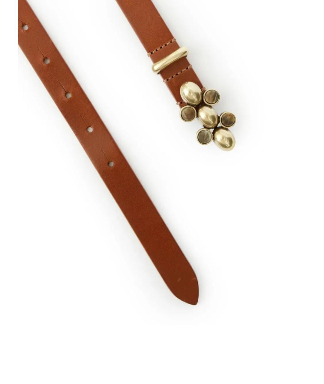 ISABEL MARANT Хаки кожаный ремень, фото 2