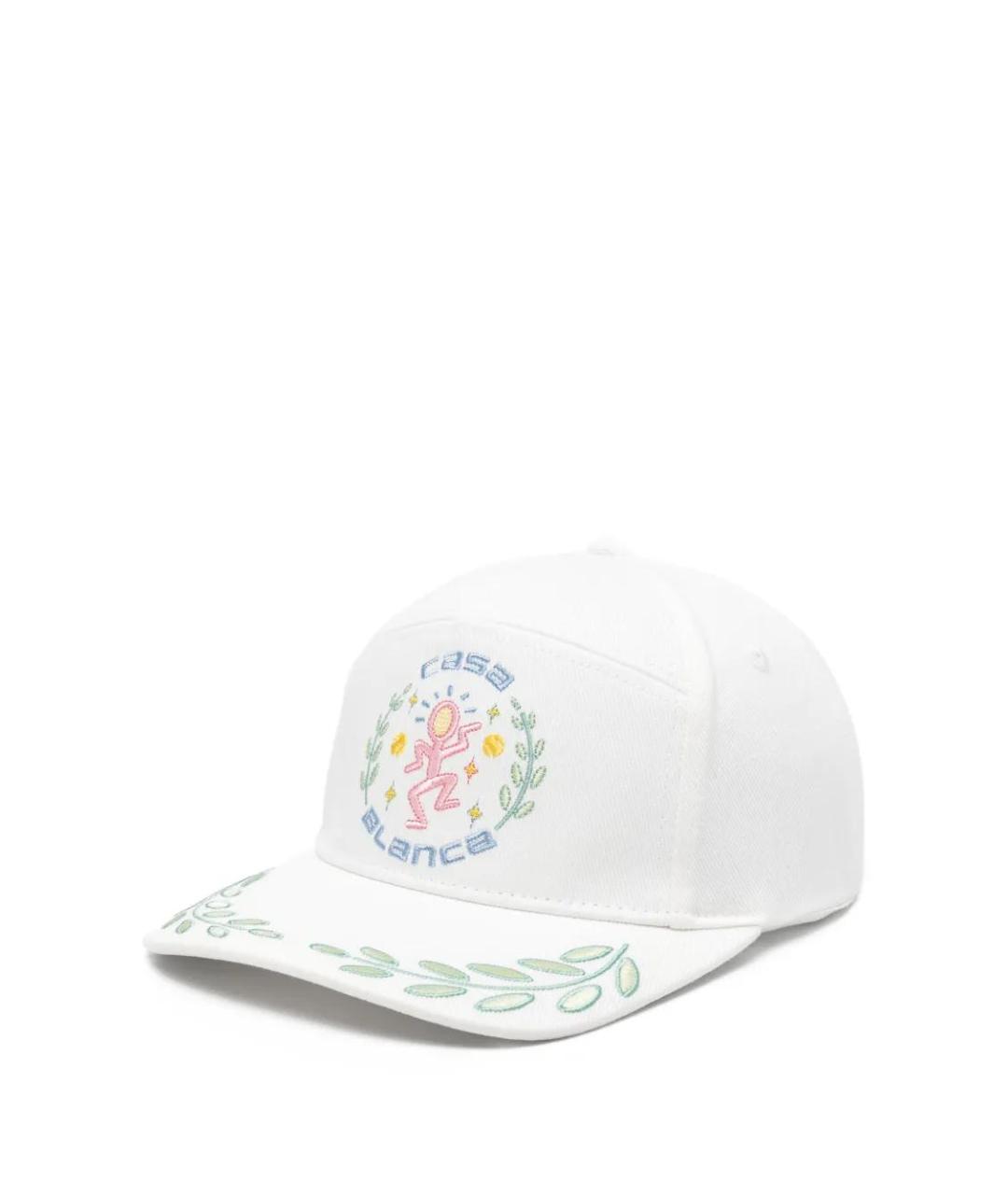 CASABLANCA Белая хлопковая кепка/бейсболка, фото 1