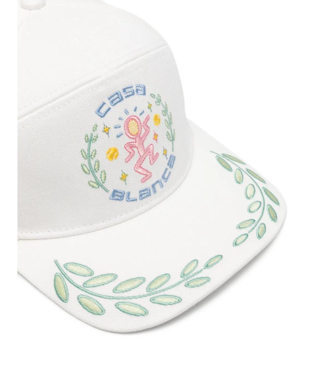 CASABLANCA Белая хлопковая кепка/бейсболка, фото 3