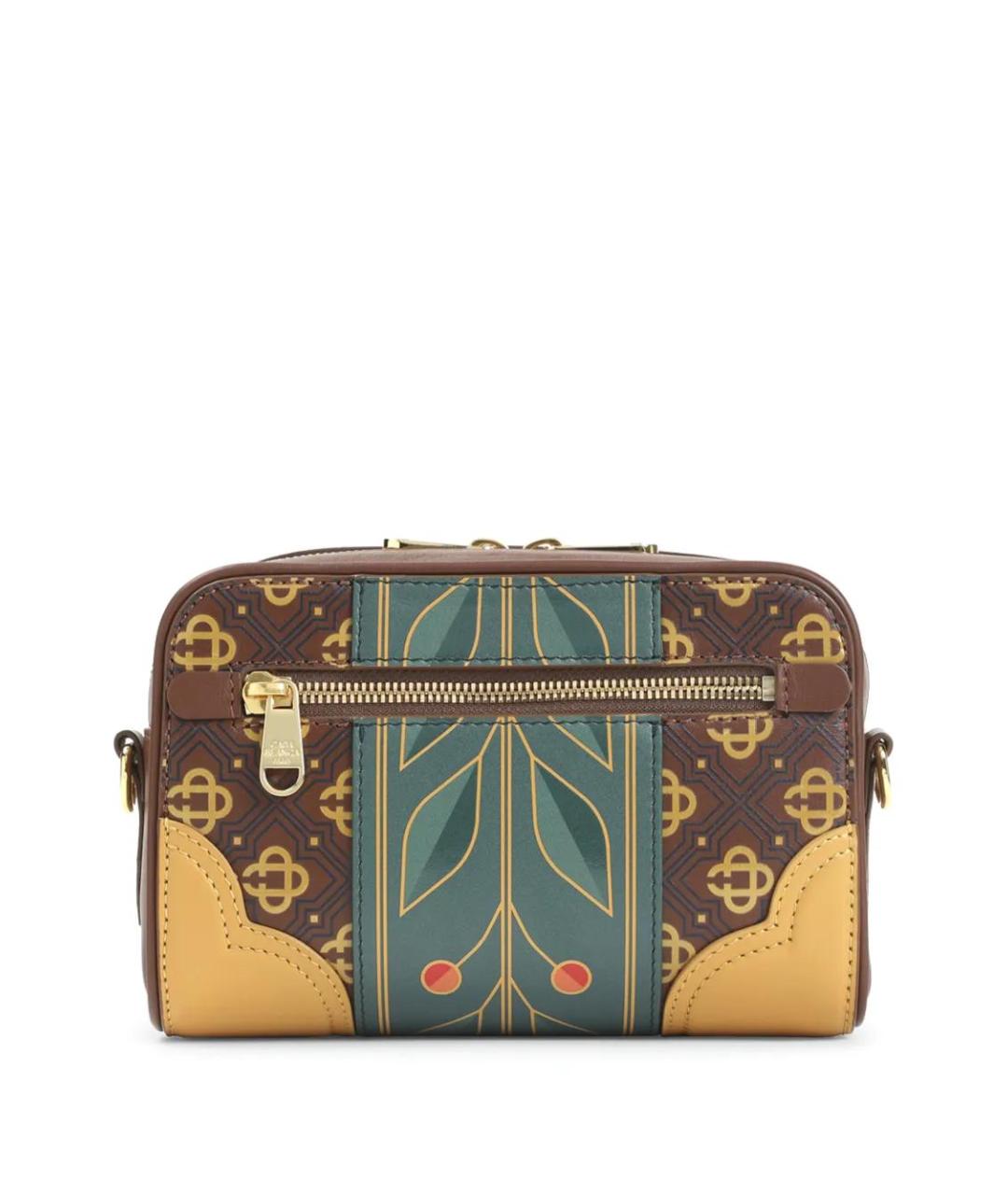 CASABLANCA Коричневая кожаная сумка через плечо, фото 2