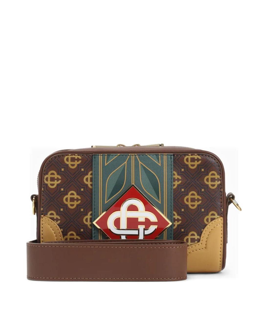 CASABLANCA Коричневая кожаная сумка через плечо, фото 1