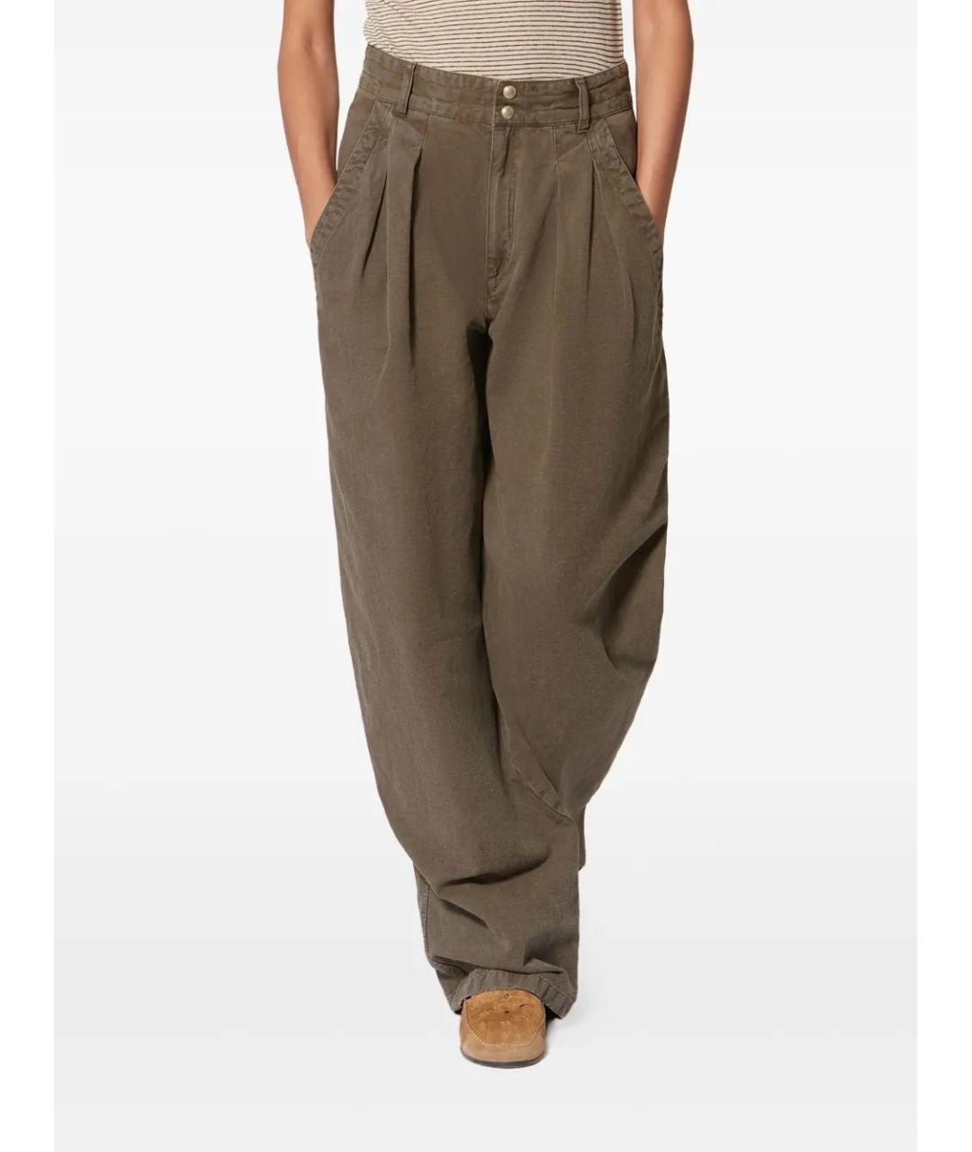 ISABEL MARANT Хлопковые прямые брюки, фото 3