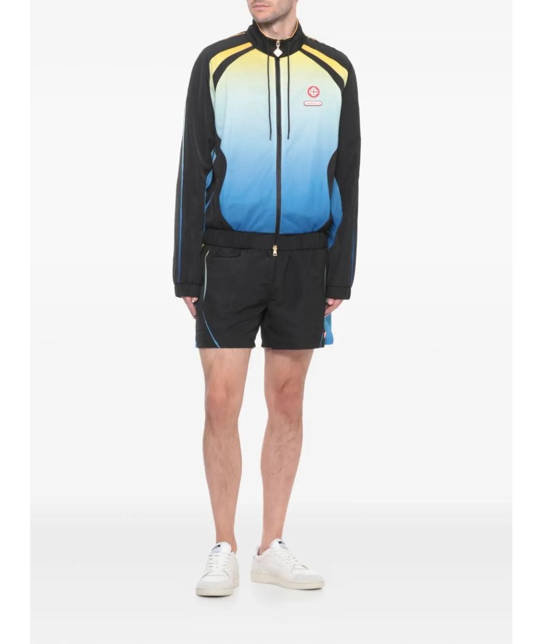 CASABLANCA Черные полиэстеровые шорты, фото 2