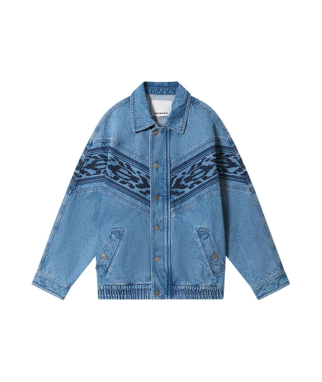 ISABEL MARANT Синяя хлопковая куртка, фото 1