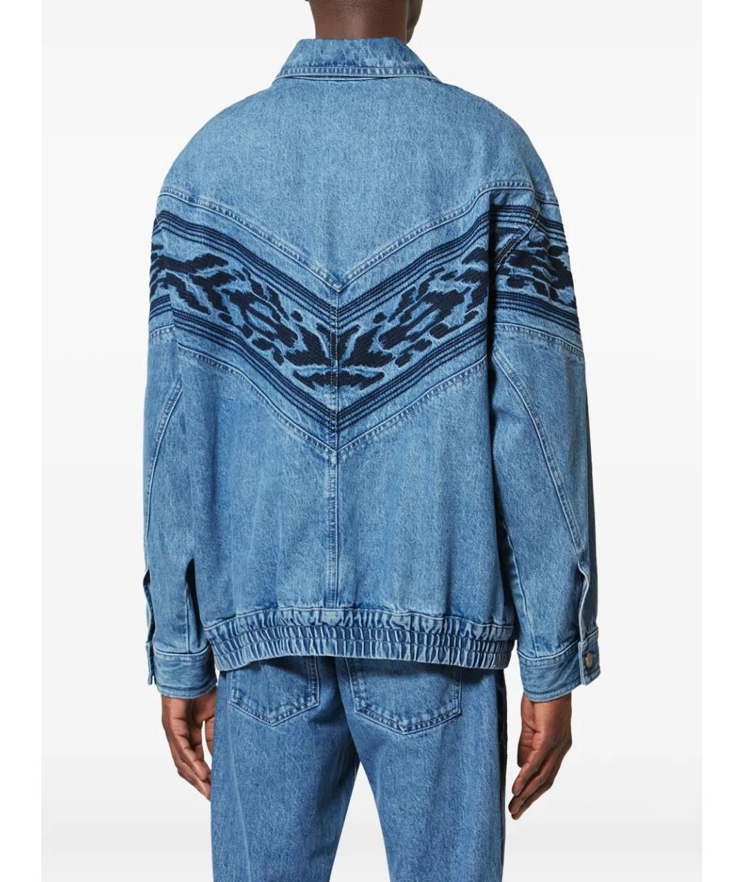 ISABEL MARANT Синяя хлопковая куртка, фото 4