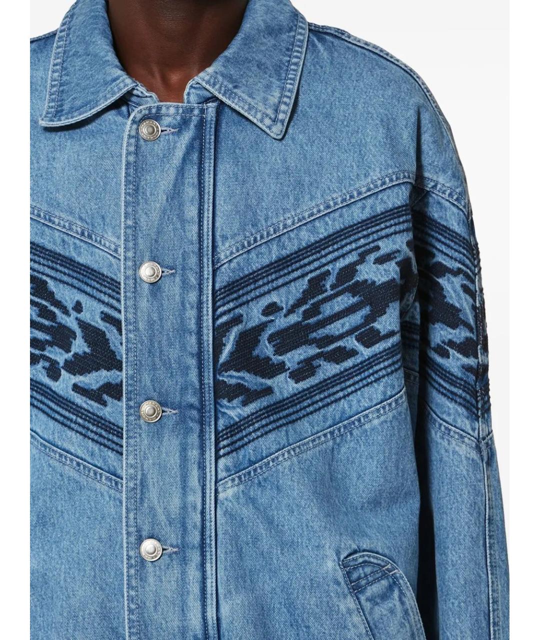 ISABEL MARANT Синяя хлопковая куртка, фото 5