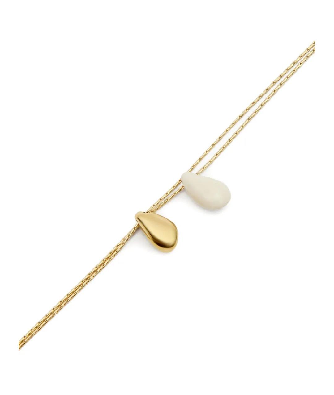 ISABEL MARANT Бежевая латунная цепочка, фото 3