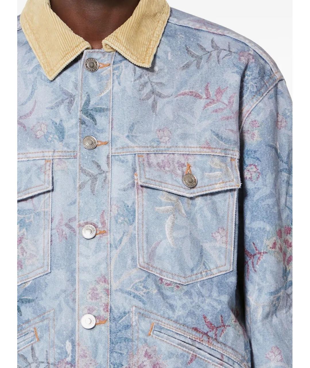 ISABEL MARANT Синяя хлопковая куртка, фото 5