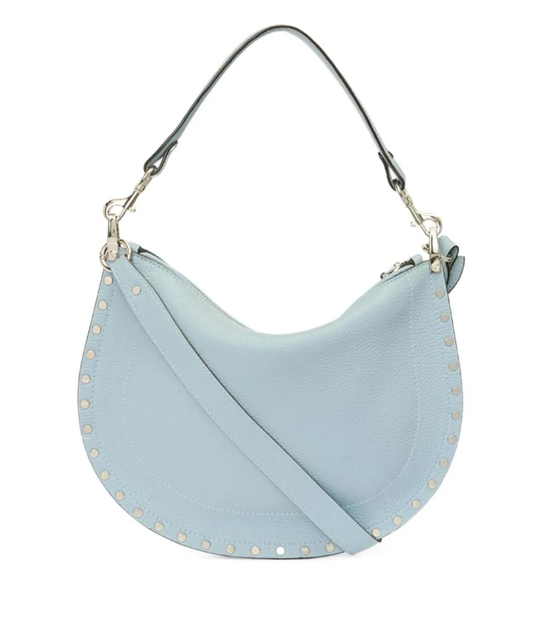 ISABEL MARANT Голубая кожаная сумка через плечо, фото 3