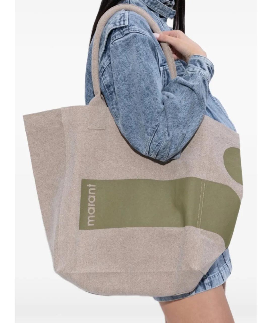 ISABEL MARANT Хлопковая сумка с короткими ручками, фото 2