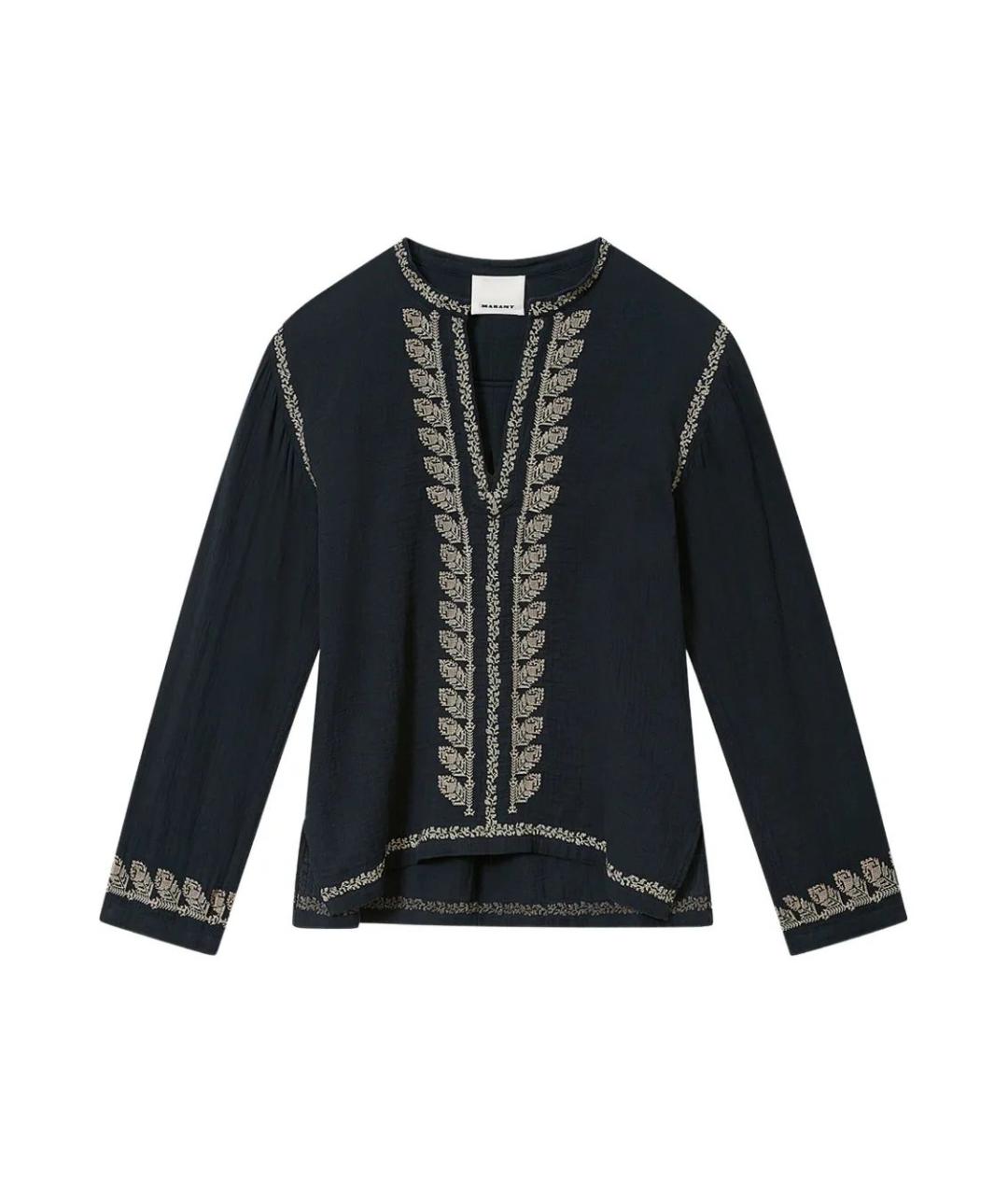 ISABEL MARANT Черная хлопковая кэжуал рубашка, фото 1