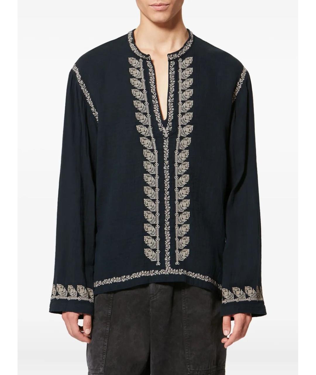 ISABEL MARANT Черная хлопковая кэжуал рубашка, фото 3