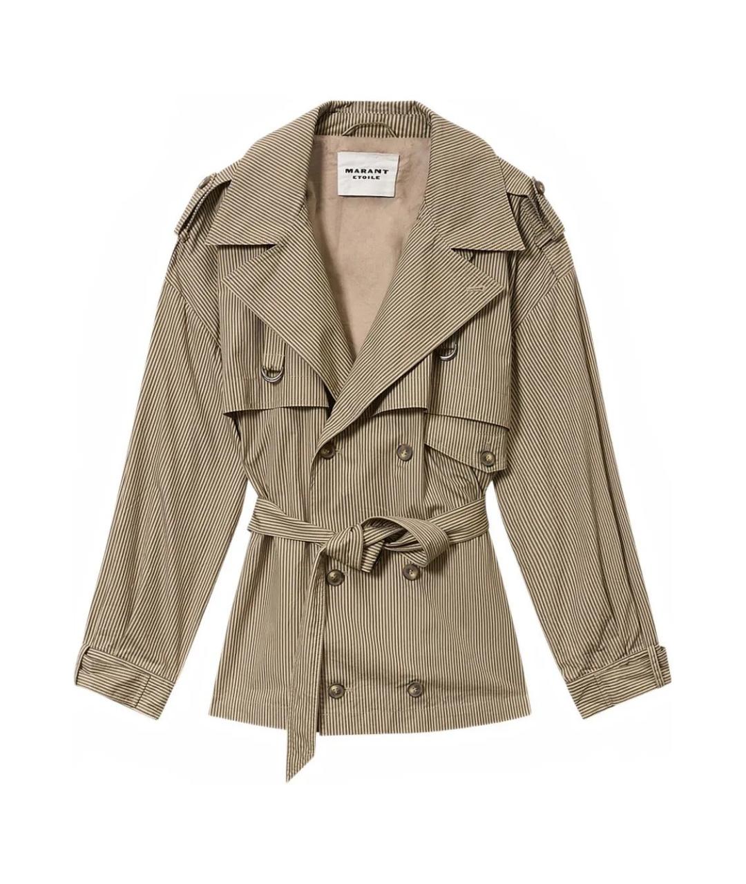 ISABEL MARANT Хаки хлопковая куртка, фото 1