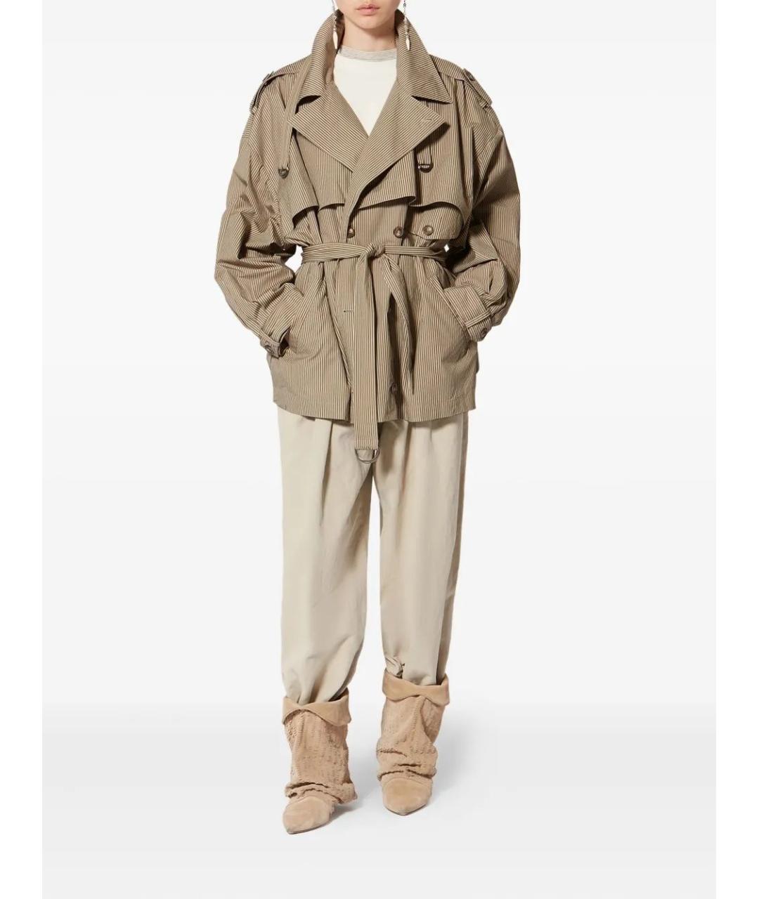 ISABEL MARANT Хаки хлопковая куртка, фото 2