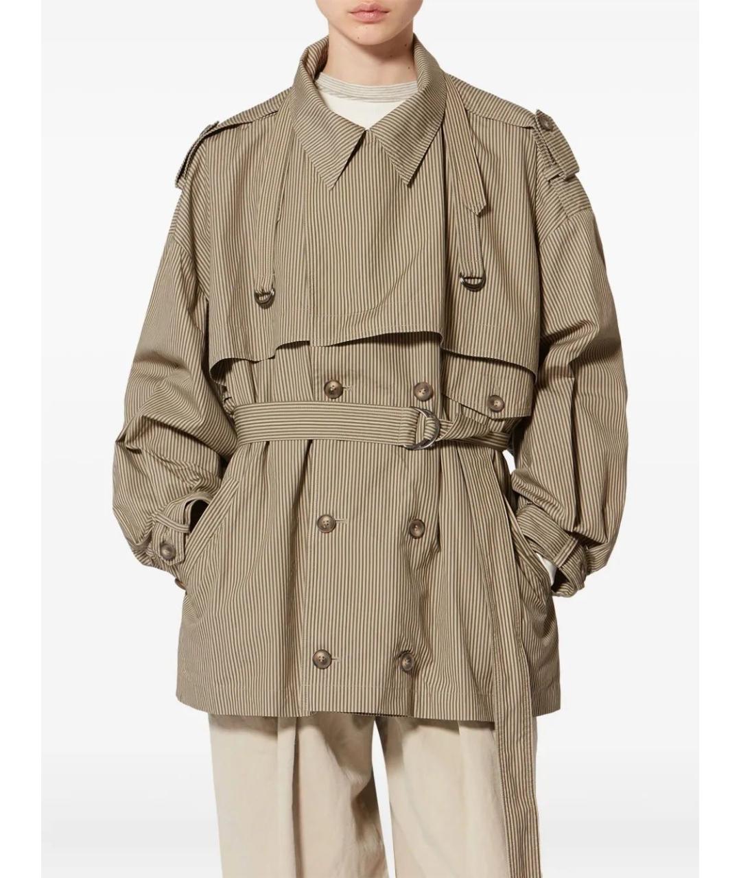 ISABEL MARANT Хаки хлопковая куртка, фото 3