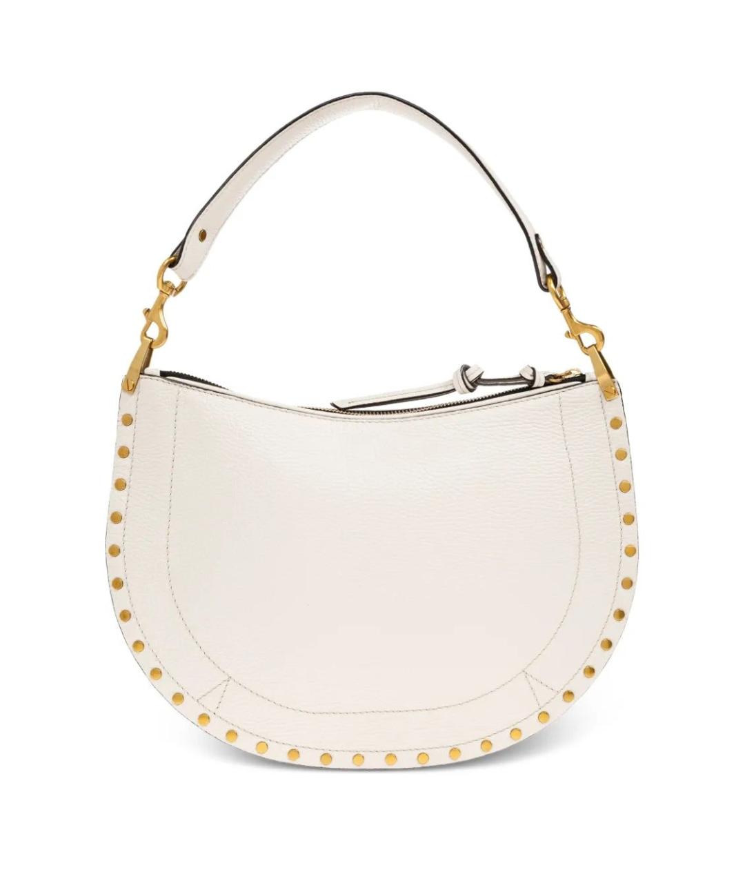 ISABEL MARANT Бежевая кожаная сумка с короткими ручками, фото 3