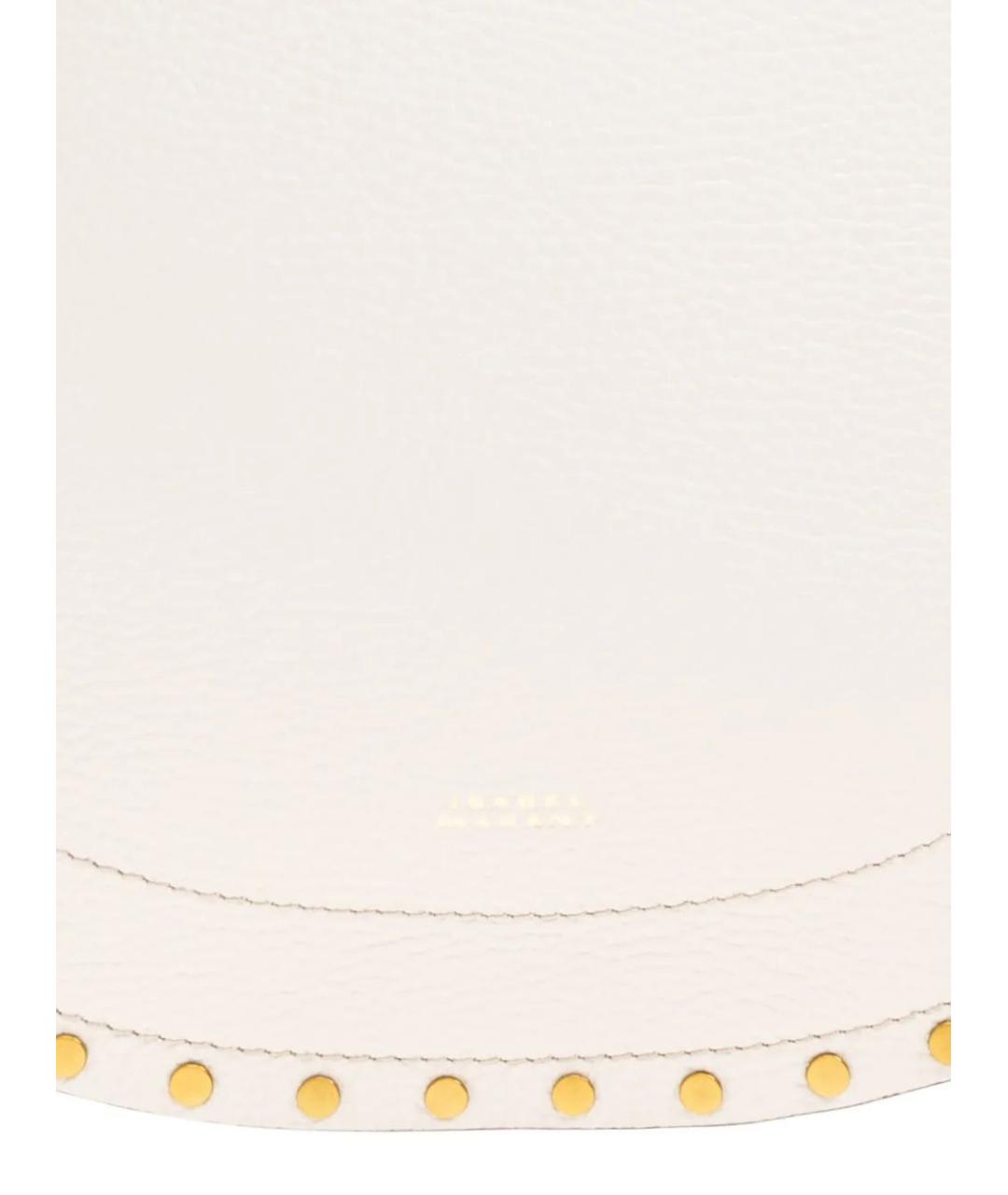 ISABEL MARANT Бежевая кожаная сумка с короткими ручками, фото 4