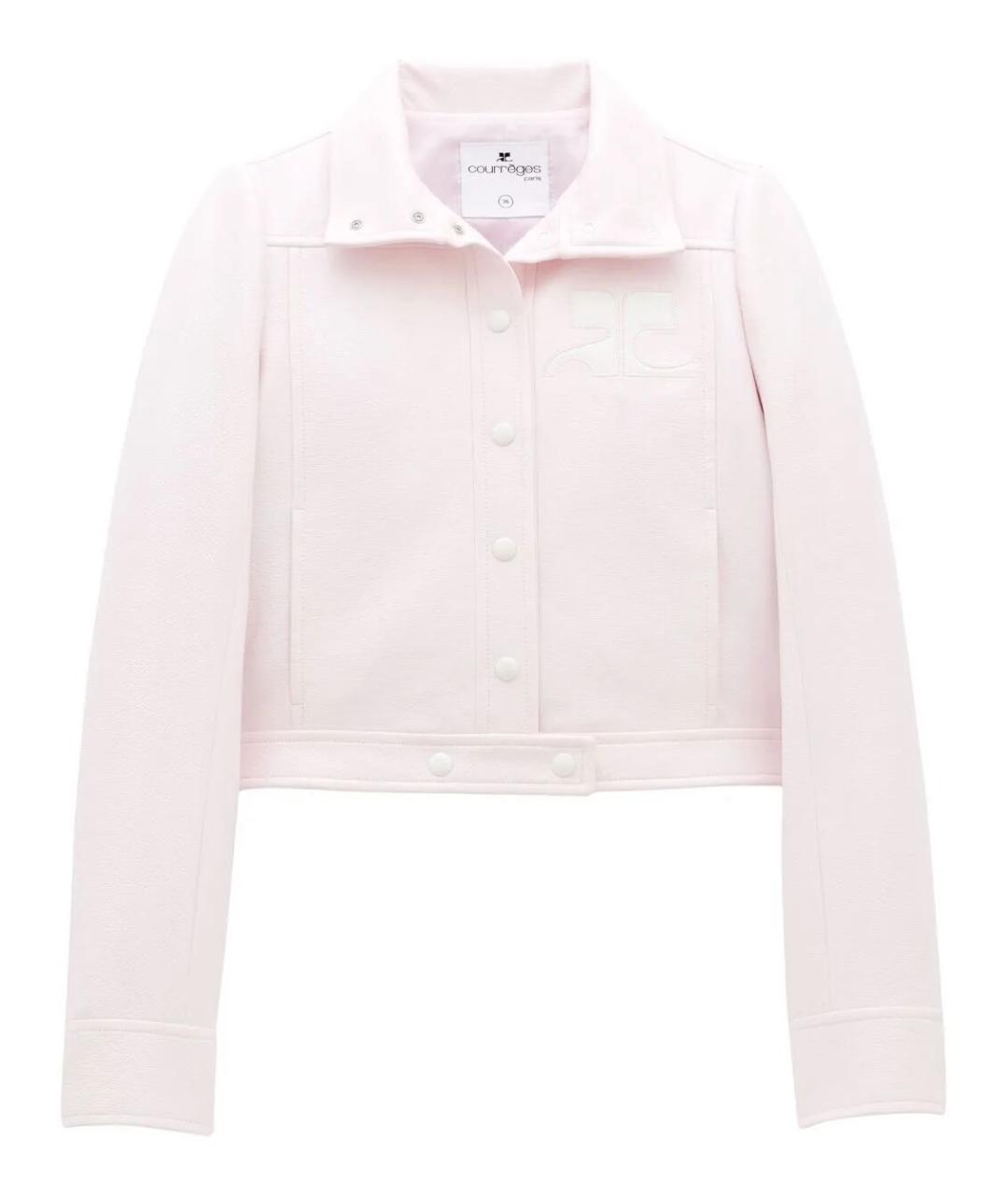 COURREGES Розовая хлопковая куртка, фото 1