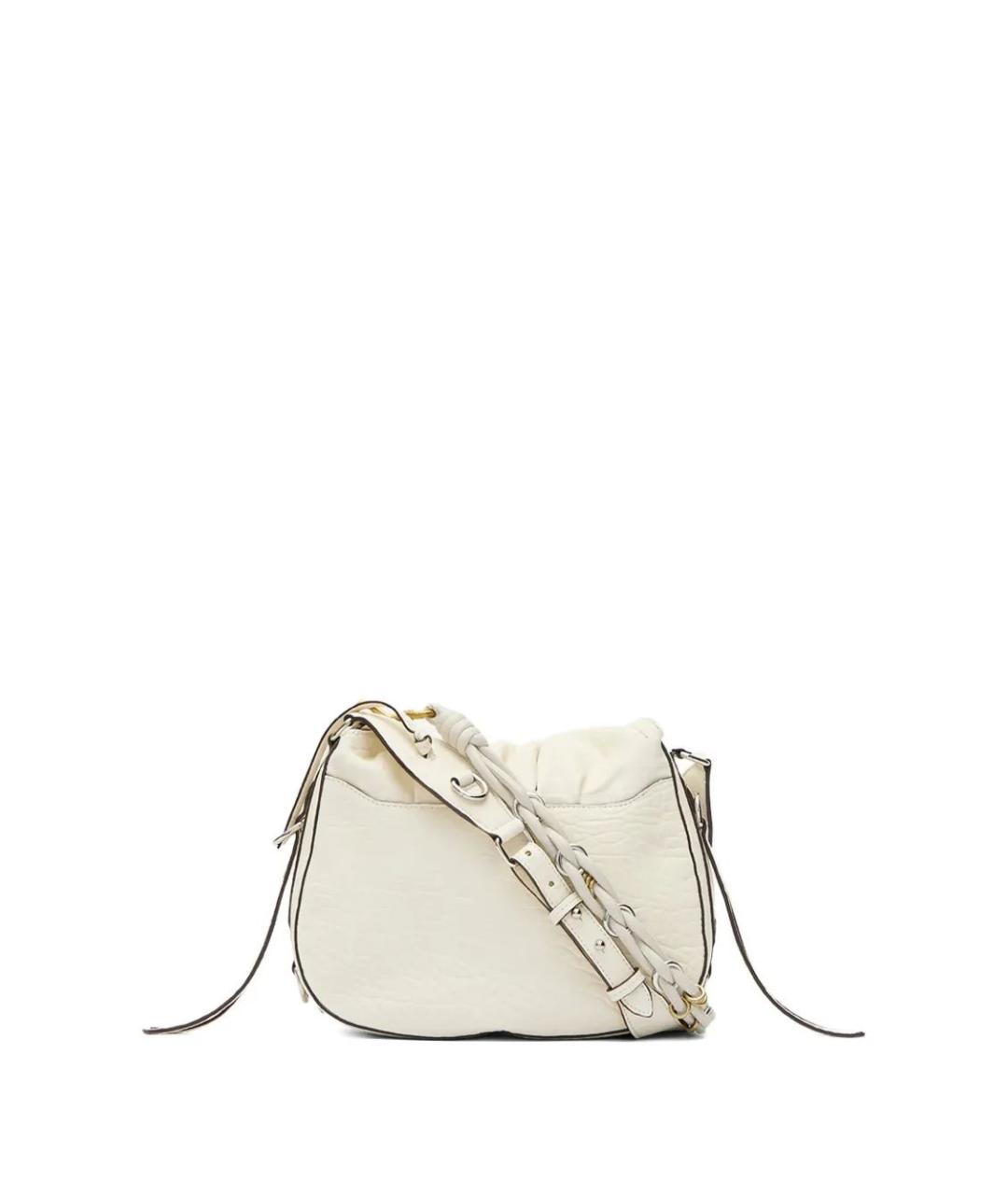 ISABEL MARANT Белая кожаная сумка с короткими ручками, фото 3