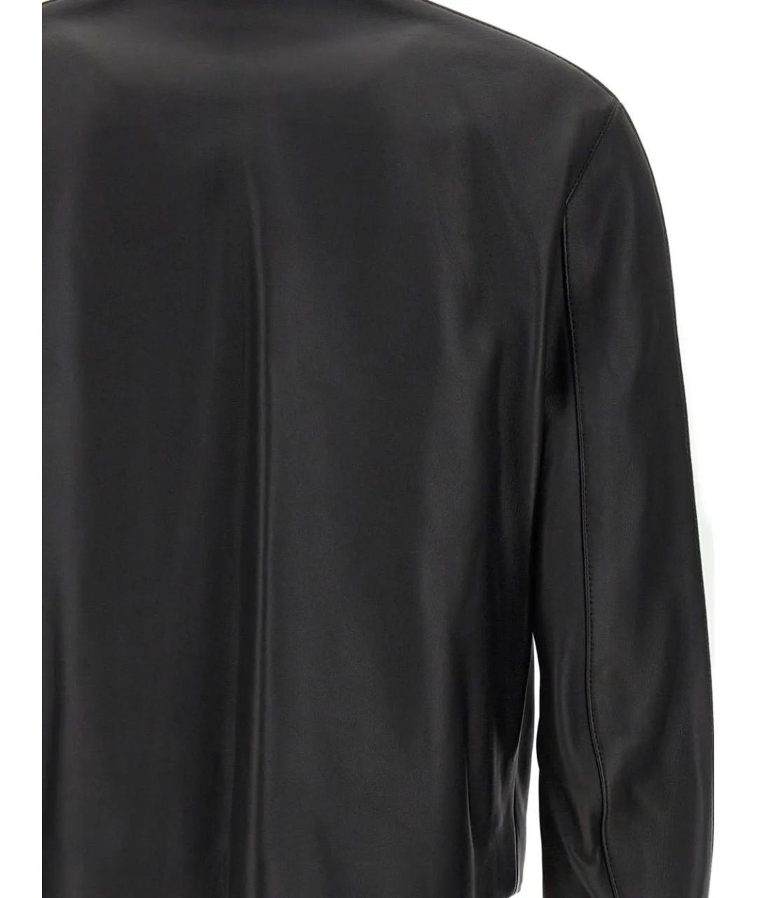 CASABLANCA Черная кожаная куртка, фото 4