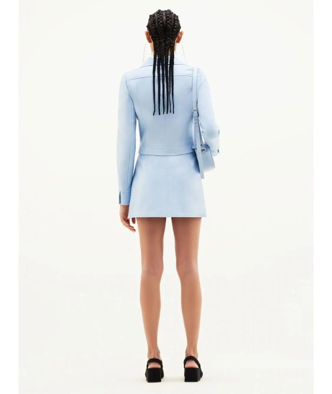 COURREGES Голубая хлопковая куртка, фото 4