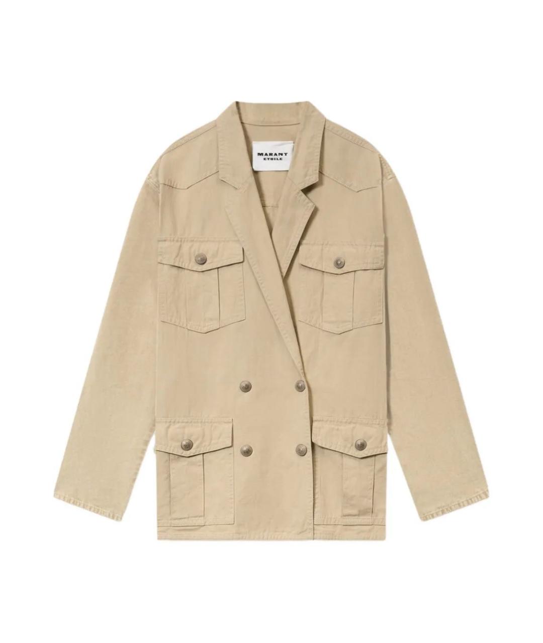 ISABEL MARANT Бежевая хлопковая куртка, фото 1