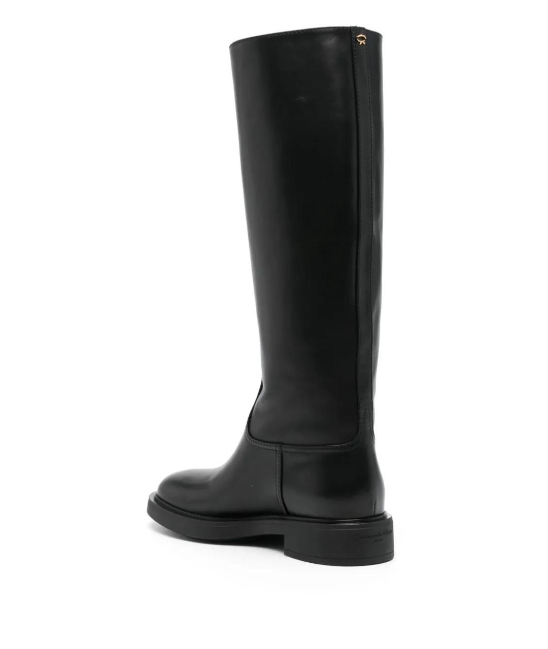 GIANVITO ROSSI Черные кожаные ботинки, фото 3