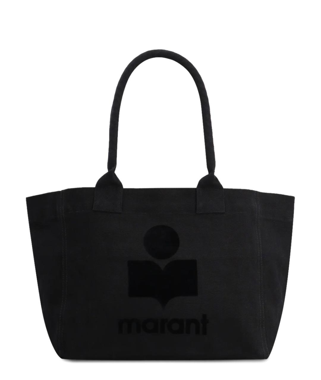 ISABEL MARANT Черная хлопковая сумка тоут, фото 1