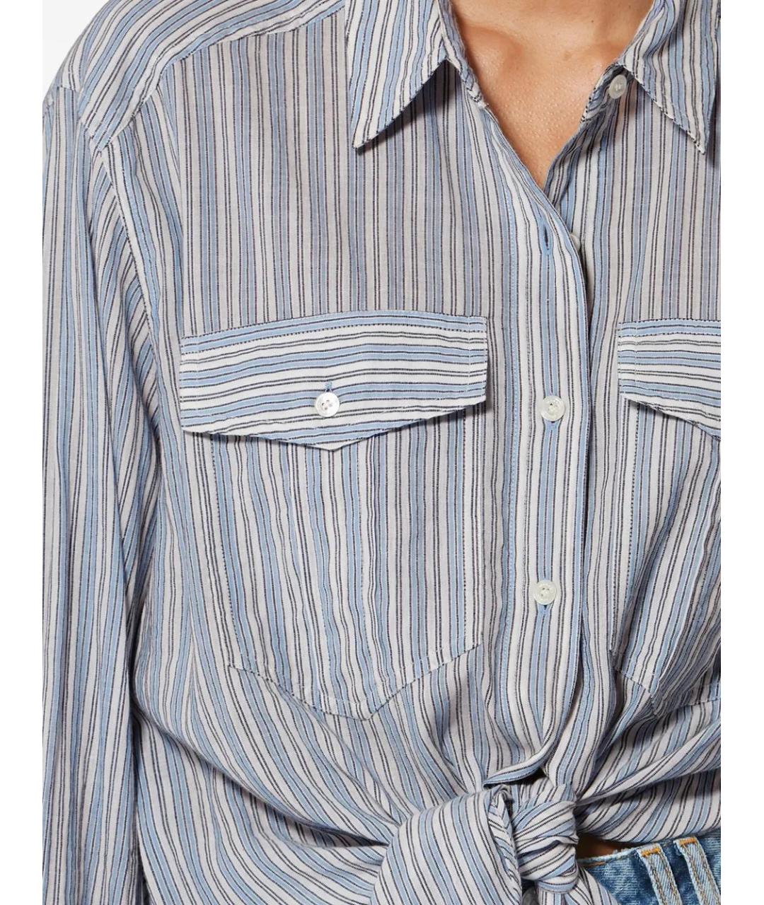 ISABEL MARANT Синяя хлопковая рубашка, фото 5