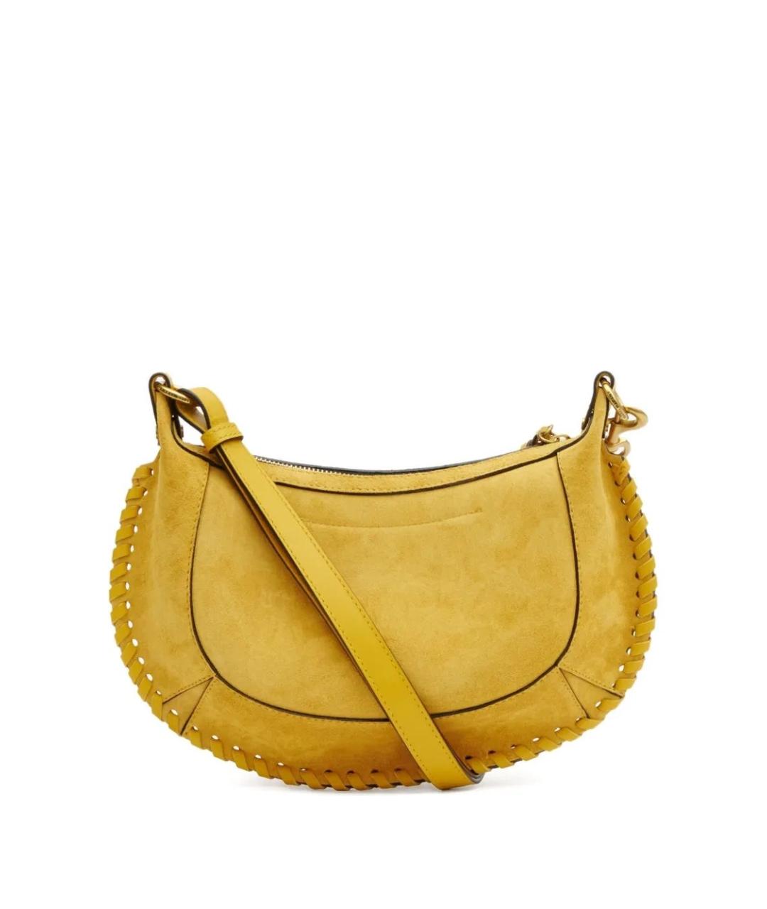 ISABEL MARANT Желтая кожаная сумка через плечо, фото 3