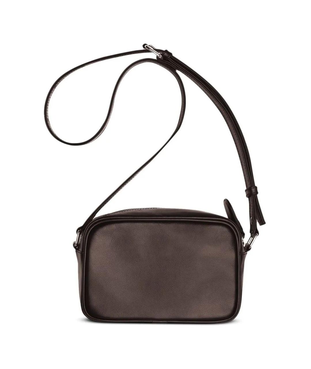 COURREGES Коричневая кожаная сумка через плечо, фото 2