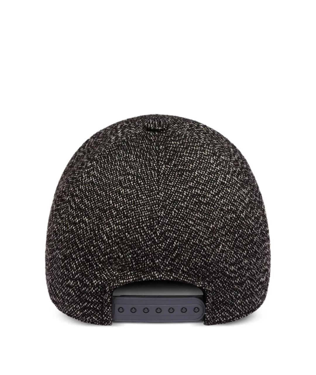 COURREGES Черная шерстяная кепка, фото 2