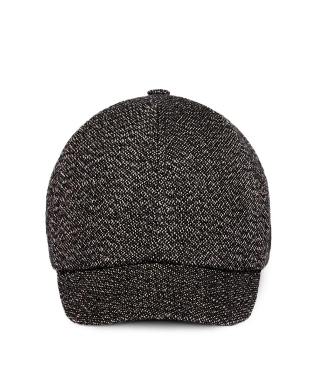 COURREGES Черная шерстяная кепка, фото 4