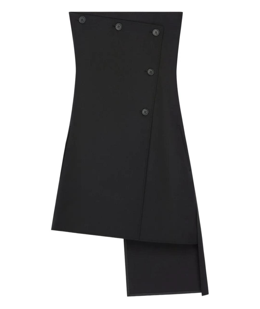 COURREGES Черное полиэстеровое повседневное платье, фото 1